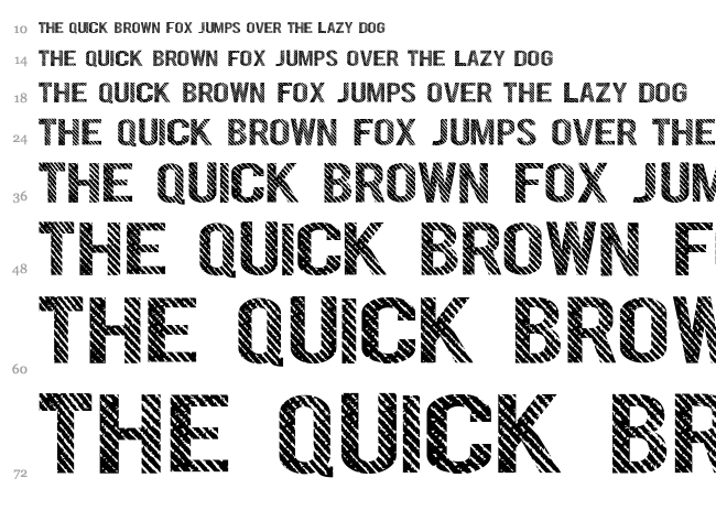 Denym font waterfall